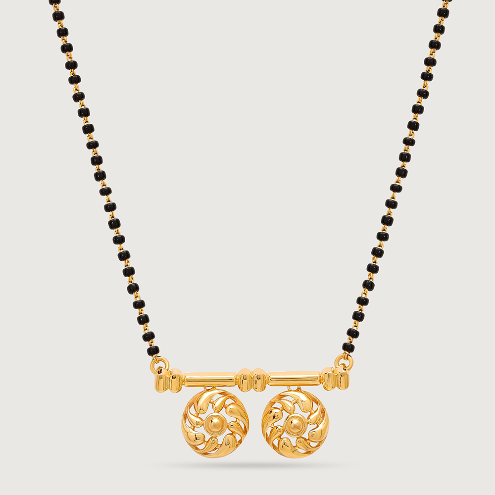 Spiral Splendour 22 Kt Gold Vati Mangalsutra,,hi-res thumbnail 3