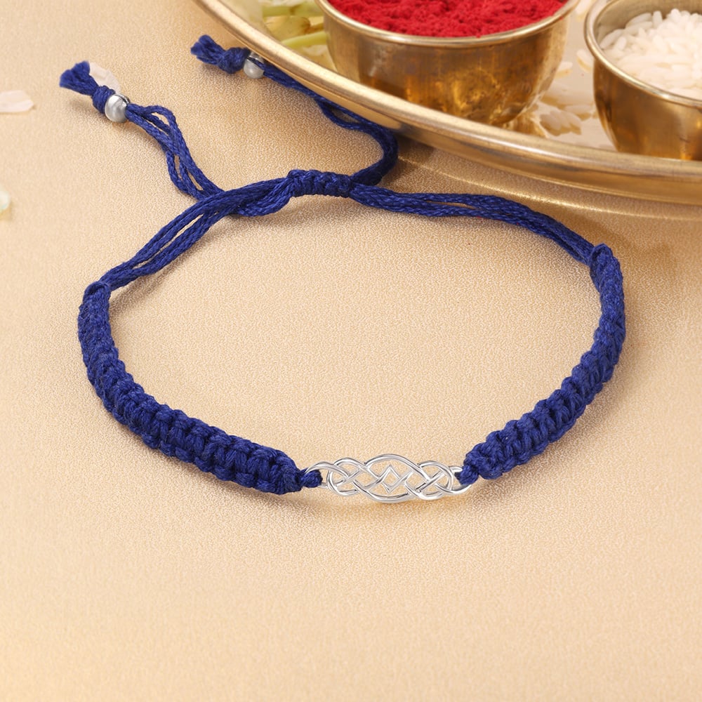 Infinite Bond Silver Rakhi