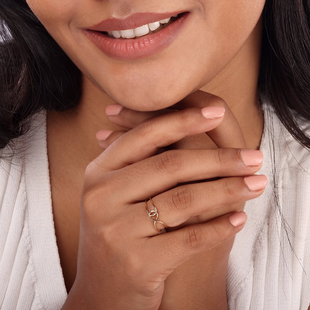 Interlinked Radiance 14KT Yellow Gold Ring,,hi-res thumbnail 2