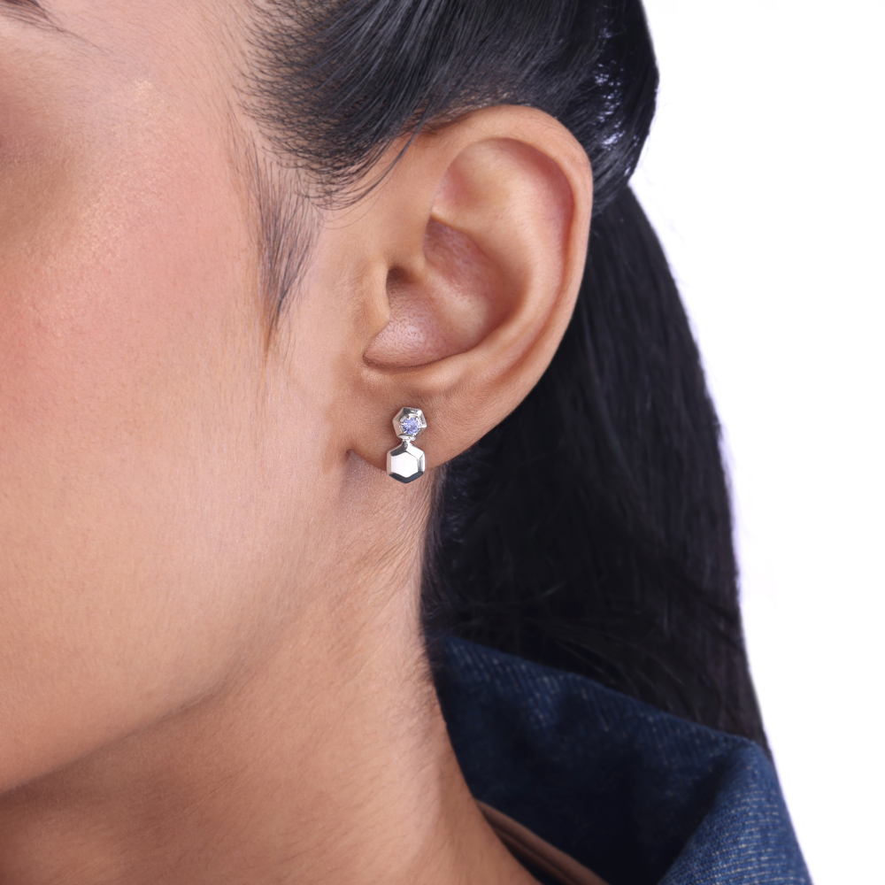 Playful Spark Silver Drop Earrings,,hi-res thumbnail 2