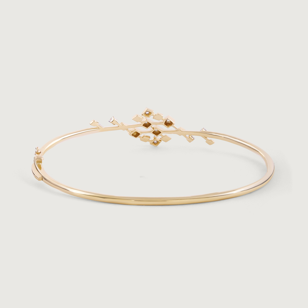 Electric Dance Gold & Diamond Bangle,,hi-res thumbnail 4