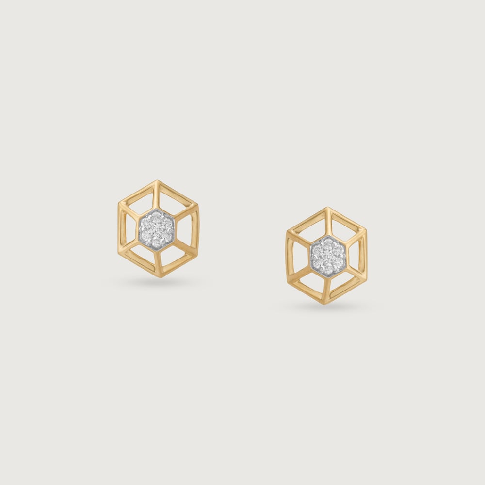Hive Spark Diamond Stud Earrings,,hi-res thumbnail 3
