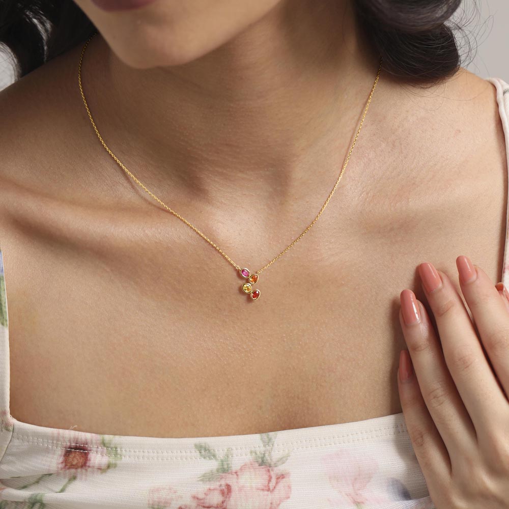 Cheeky Glow Sapphire Necklace,,hi-res thumbnail 2