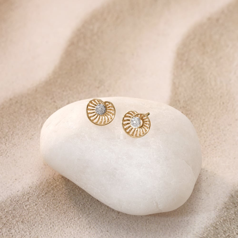 Radiant Rhythm Diamond Stud Earrings
