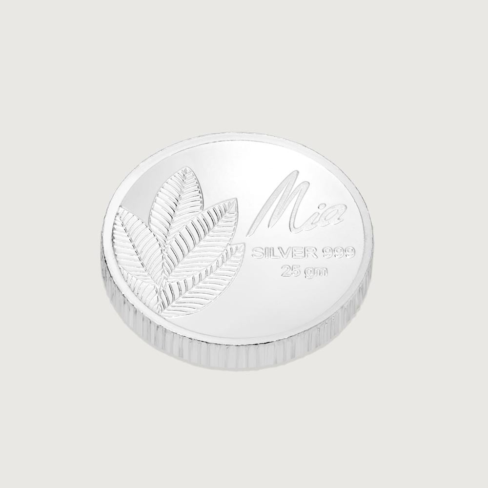 25 GM 999 Silver Divine Mango Leaf Coin,,hi-res thumbnail 2