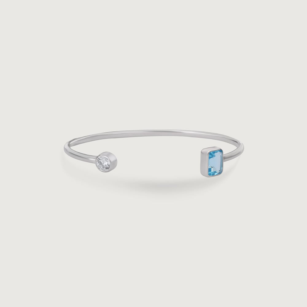 Gleam Duo Silver Bangle,,hi-res thumbnail 3