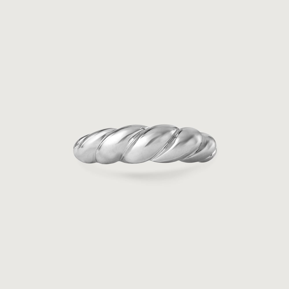 Chunky Rope Silver Ring,,hi-res thumbnail 4