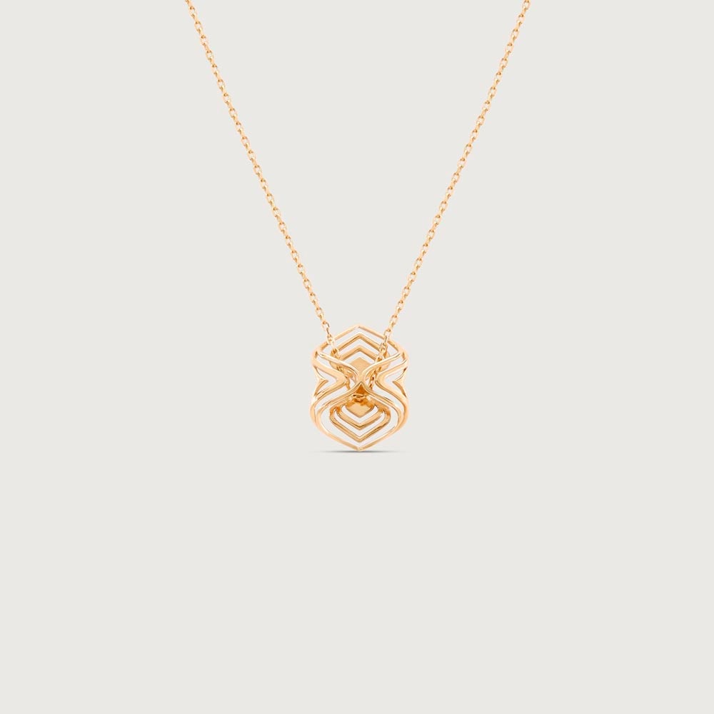 Arcade Elegance Gold Pendant,,hi-res thumbnail 3