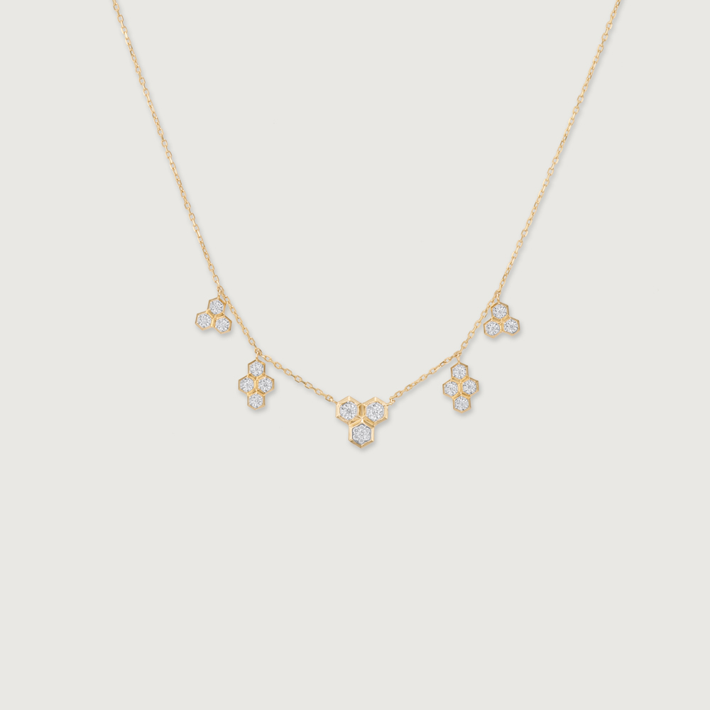 Honeycomb Harmony Diamond Necklace,,hi-res thumbnail 3
