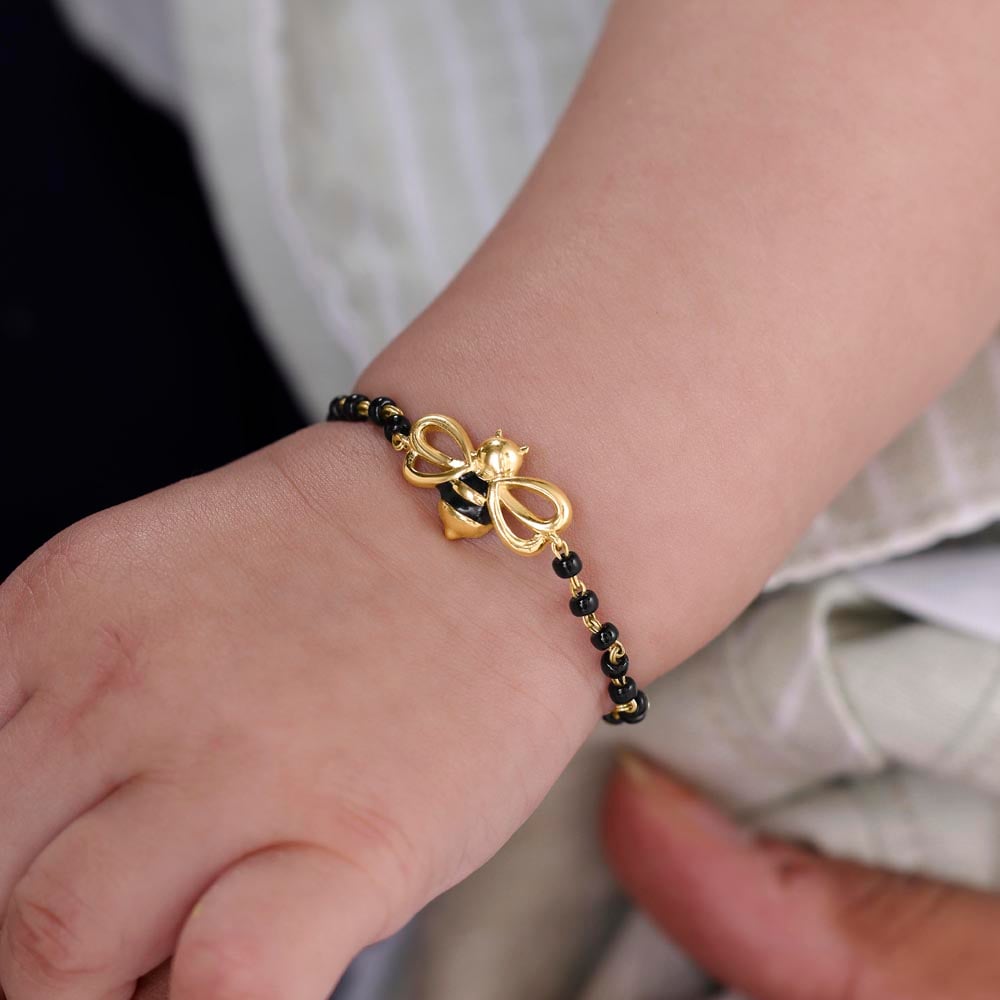 Bee Happy Gold Bracelet,,hi-res thumbnail 2
