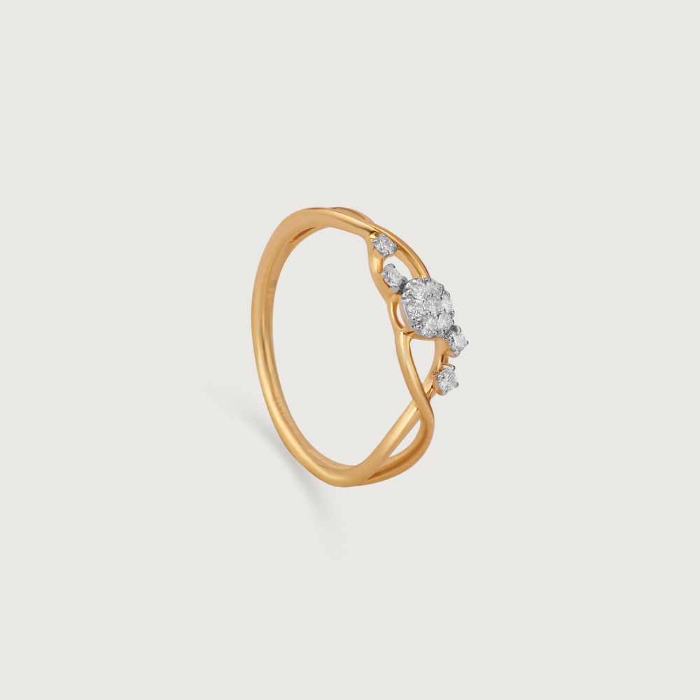 Dancing Vines Gold & Diamond Ring,,hi-res thumbnail 3