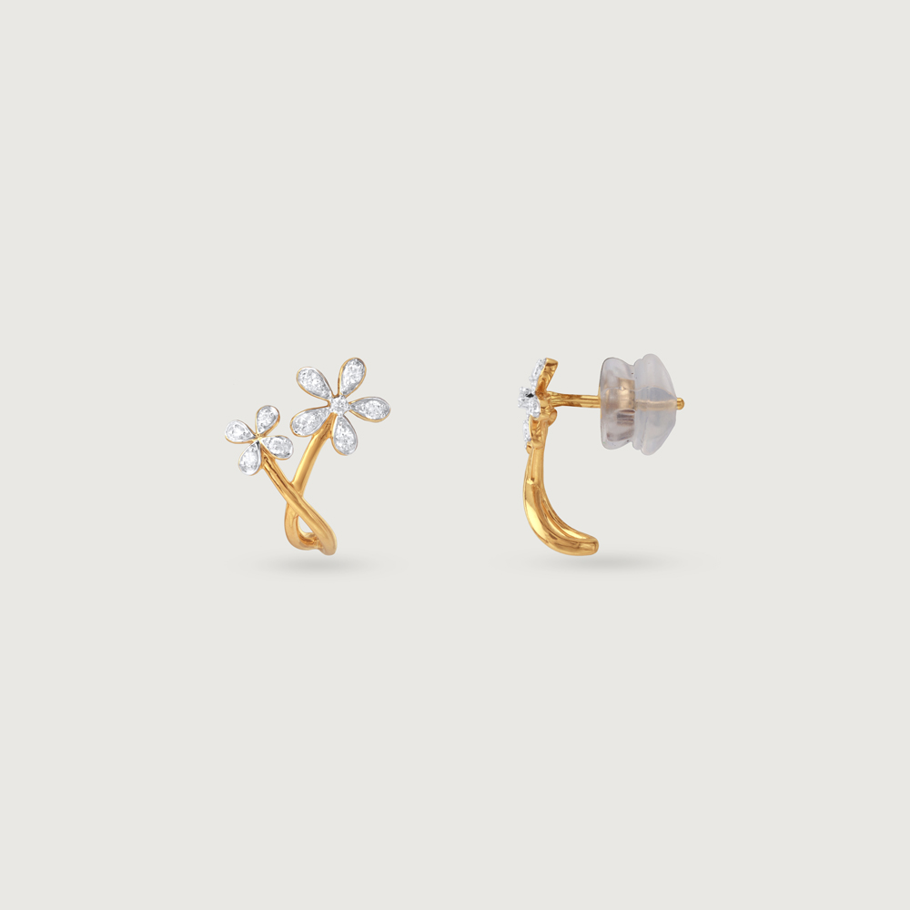 Springtime Sparkle Diamond Hoop Earrings,,hi-res thumbnail 4