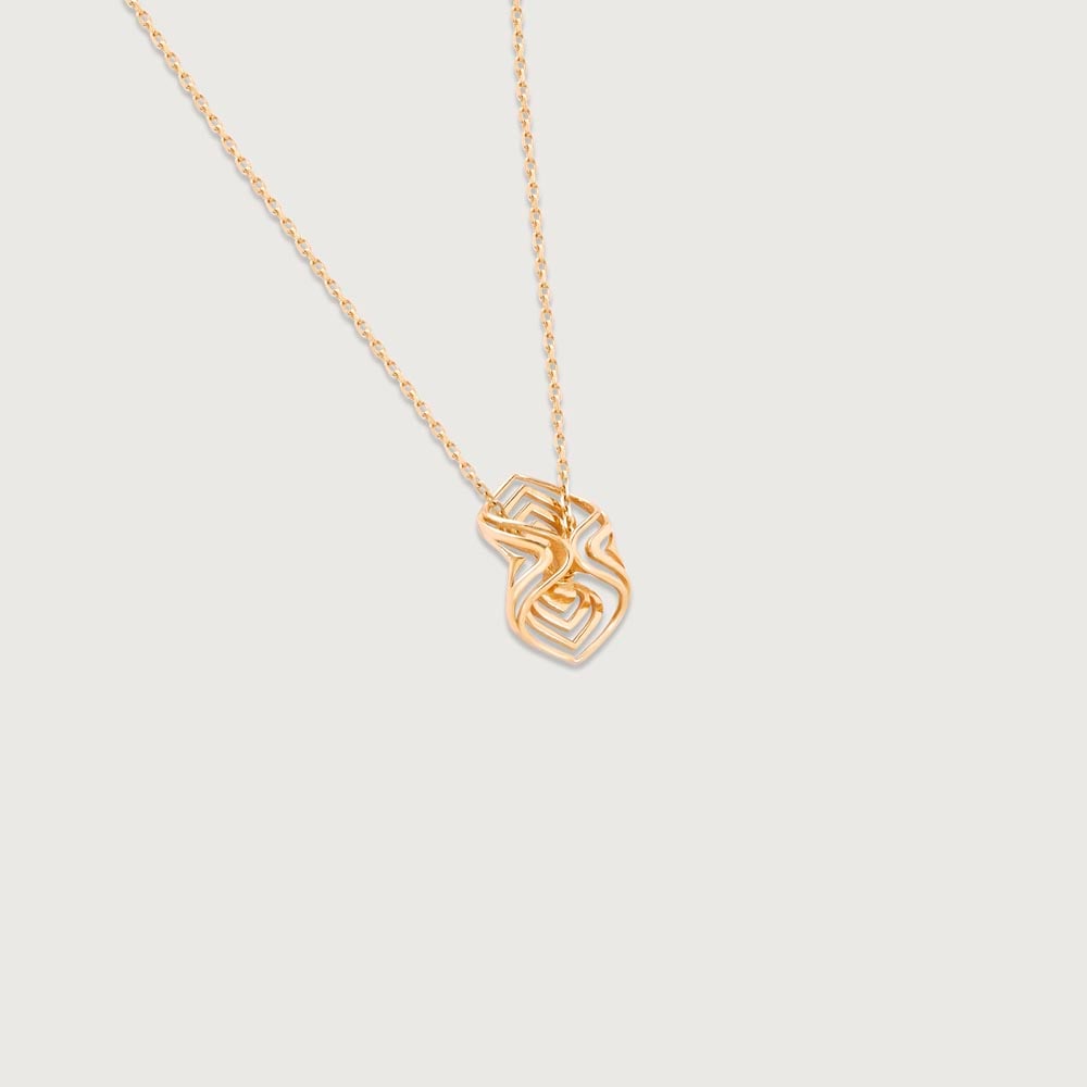 Arcade Elegance Gold Pendant,,hi-res thumbnail 4