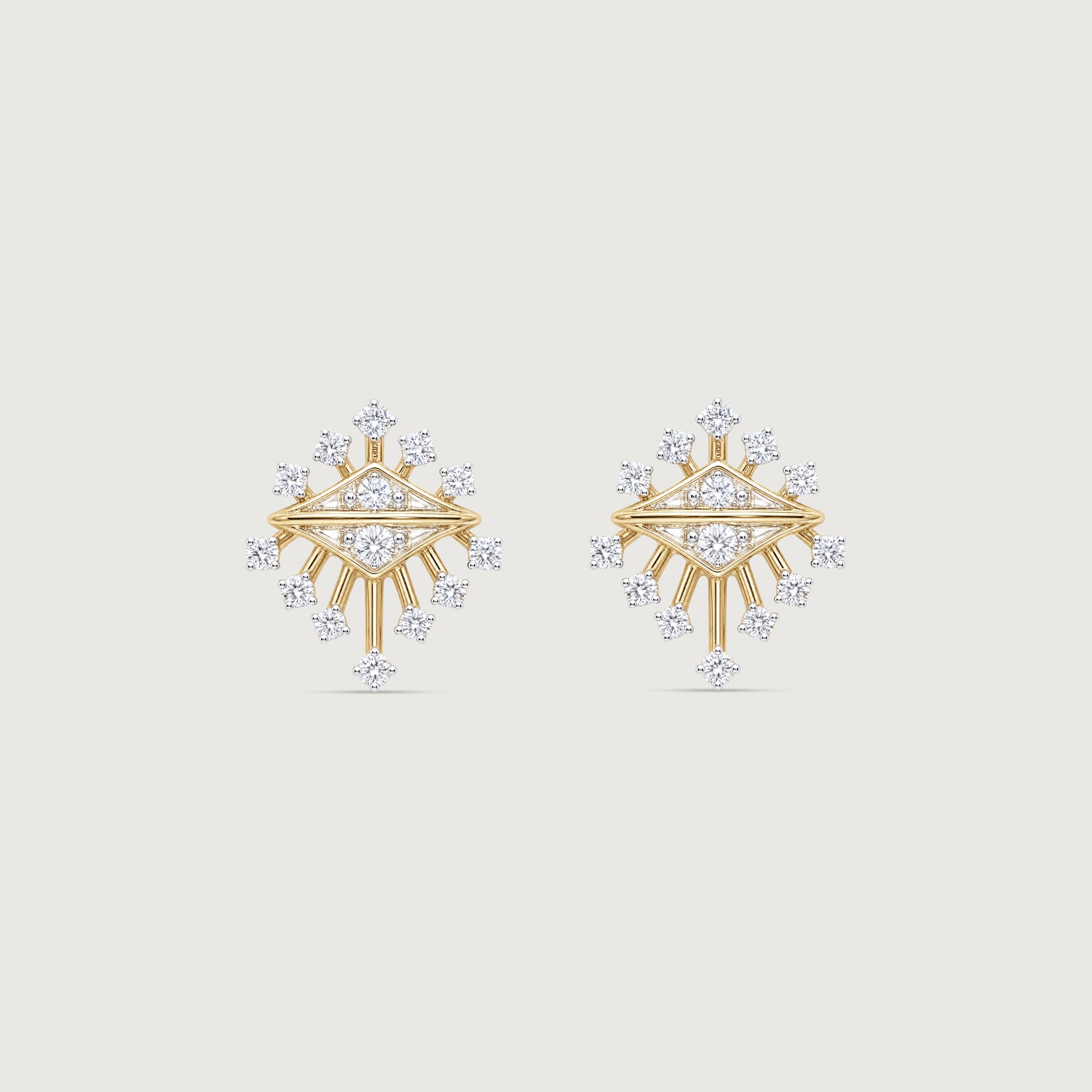 Geometric Aura Diamond Earrings