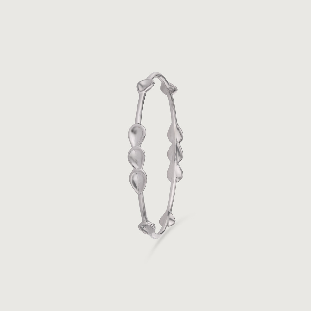 Drizzle Glint Silver Bangle,,hi-res thumbnail 4
