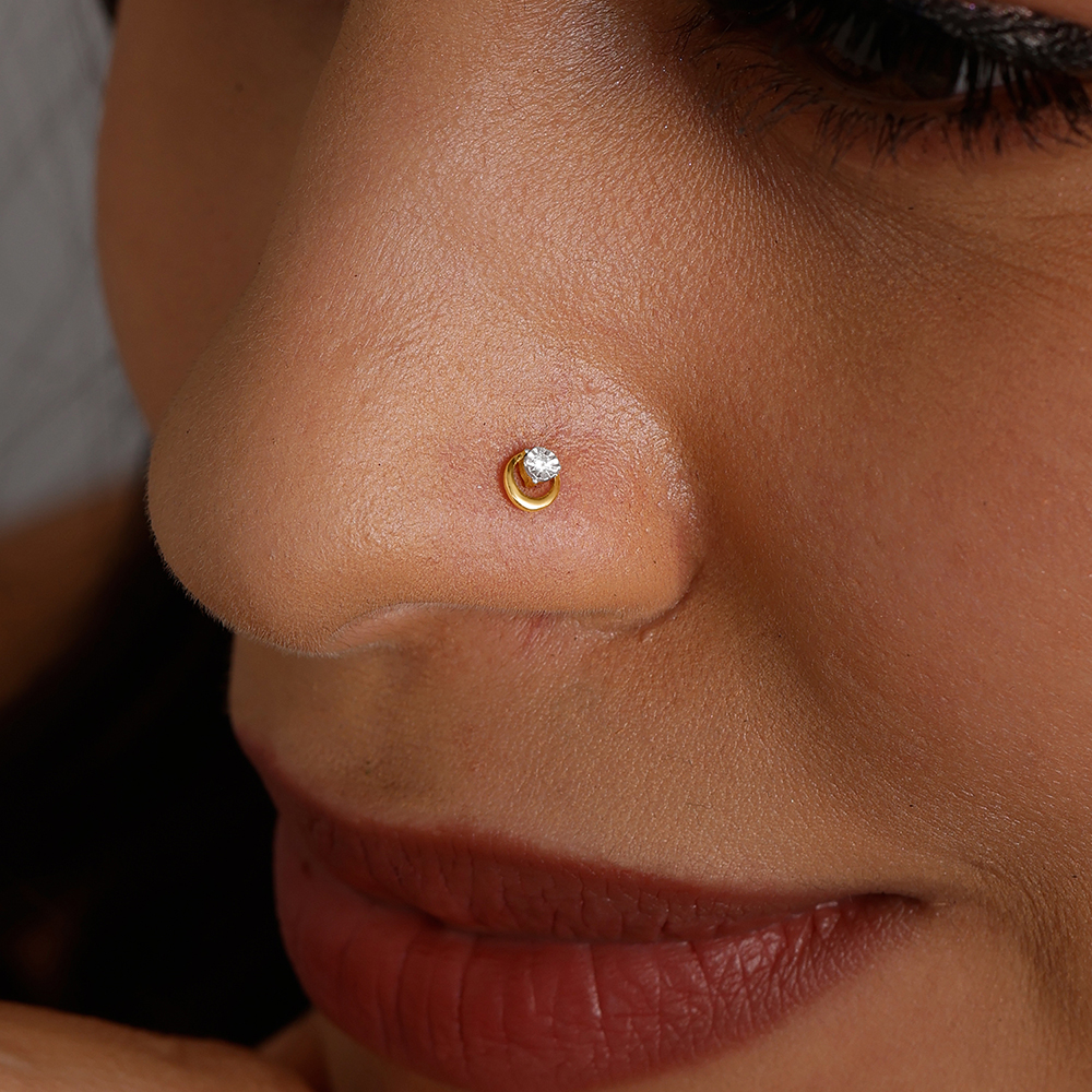 Dainty Sparkle Diamond Nose Pin,,hi-res thumbnail 2