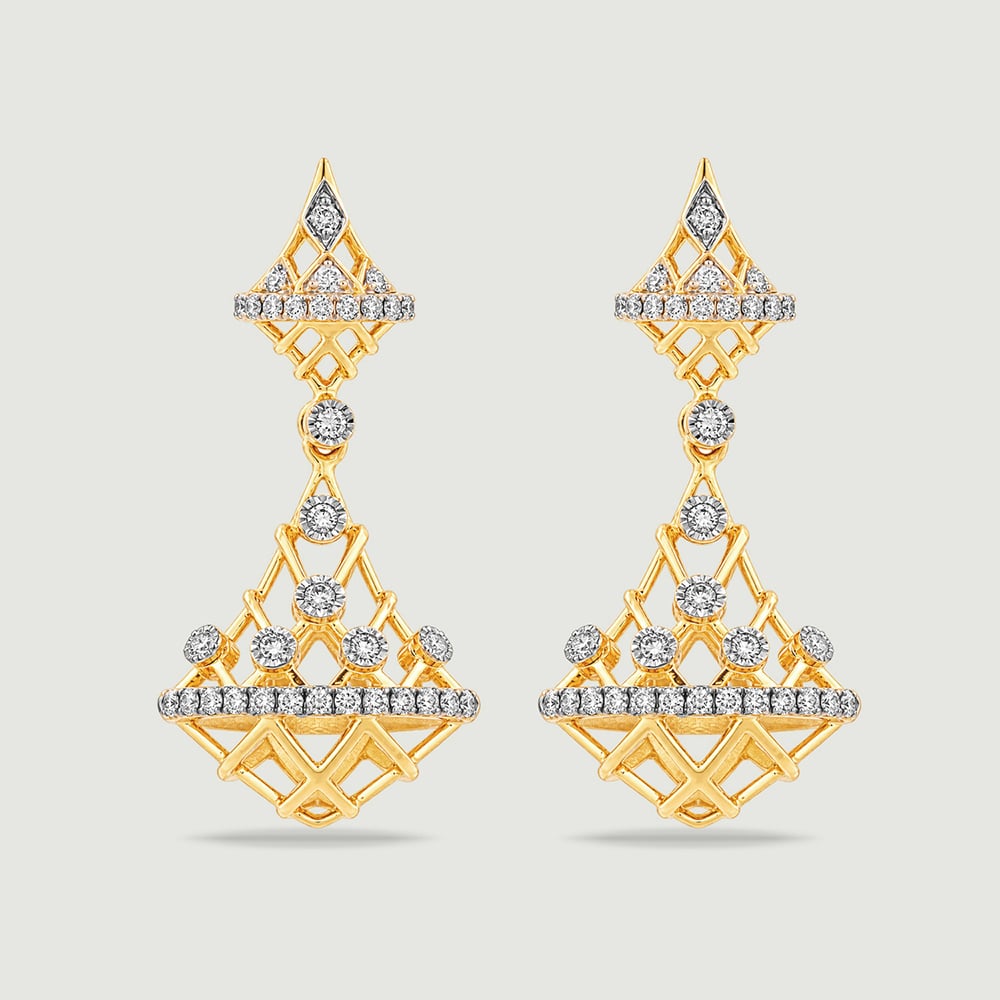Striking Light Diamond Jhumka,,hi-res thumbnail 3
