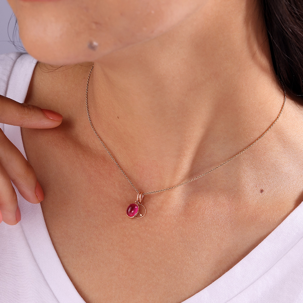 Charming 14kt Libra Birthstone Gold Pendant,,hi-res thumbnail 3
