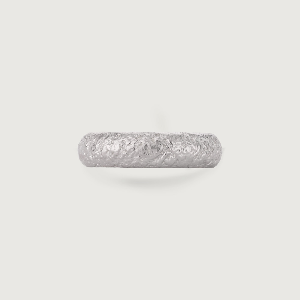 Chunky Textured Silver Ring,,hi-res thumbnail 4
