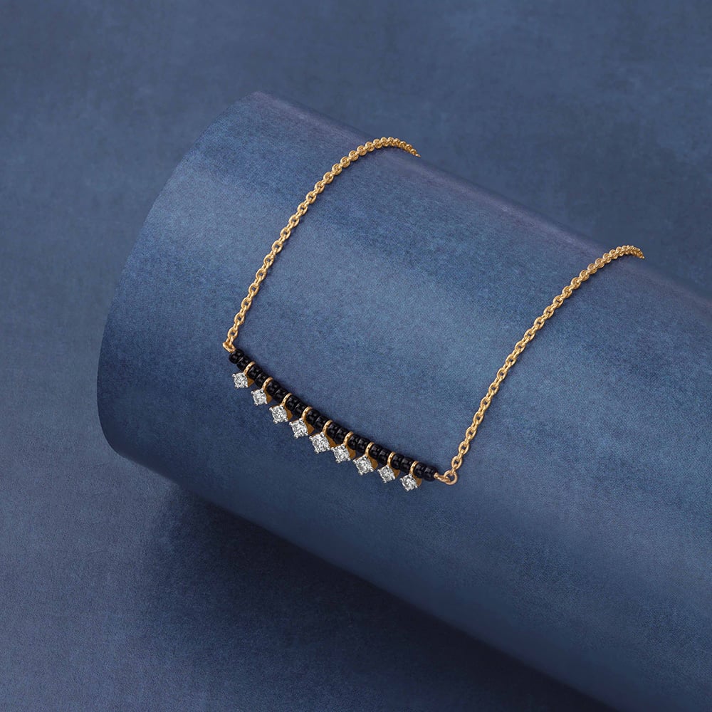 Delicate Dancing Diamond Mangalsutra