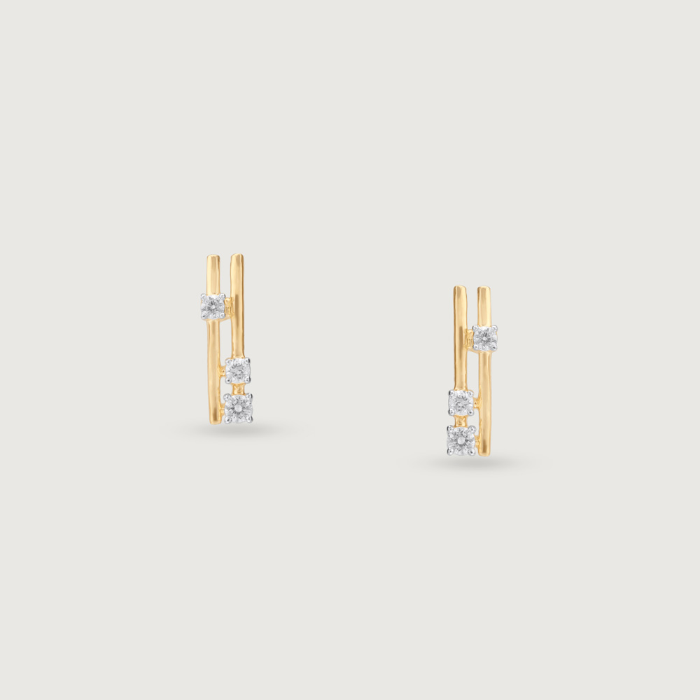 Chic Ladder Diamond Earrings,,hi-res thumbnail 3