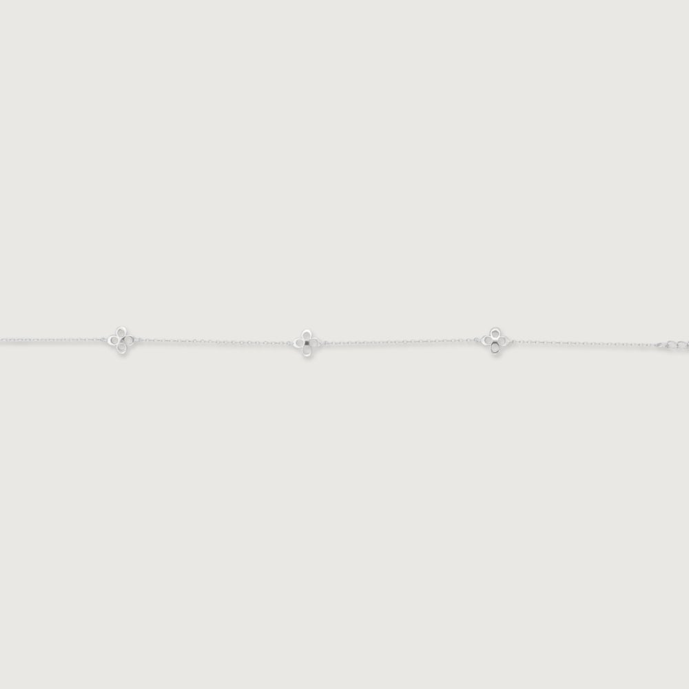Chic Bloom Silver Anklet,,hi-res thumbnail 4