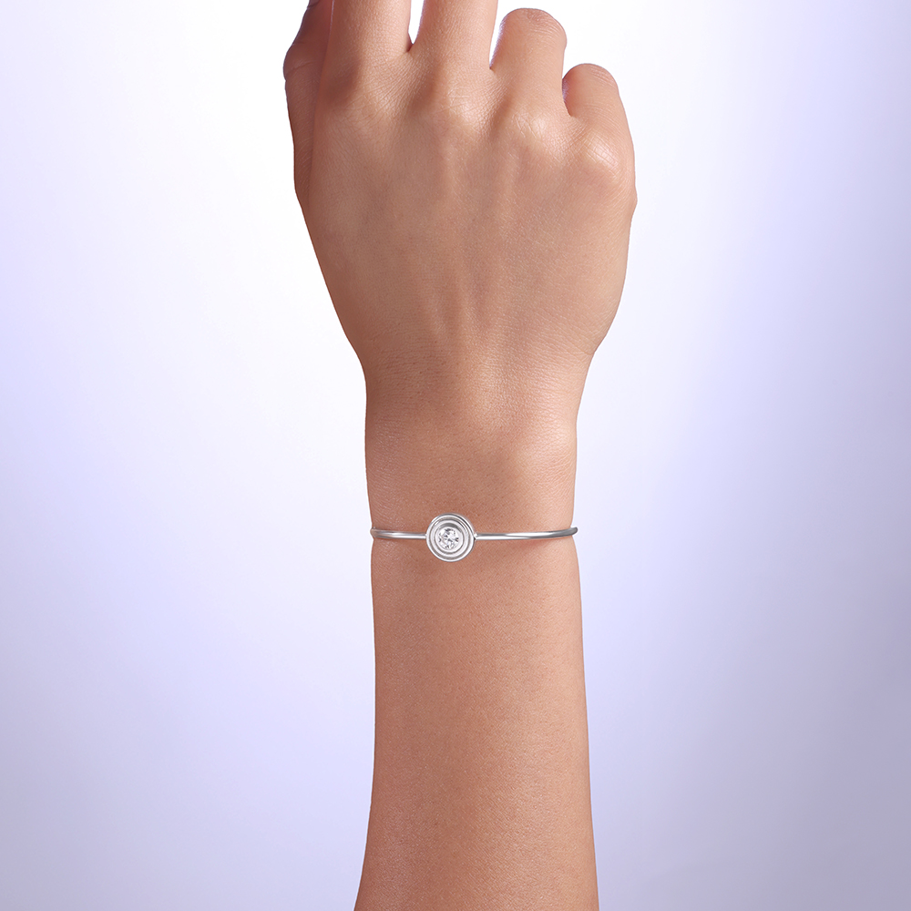 Radiant Halo Silver Bracelet,,hi-res thumbnail 2