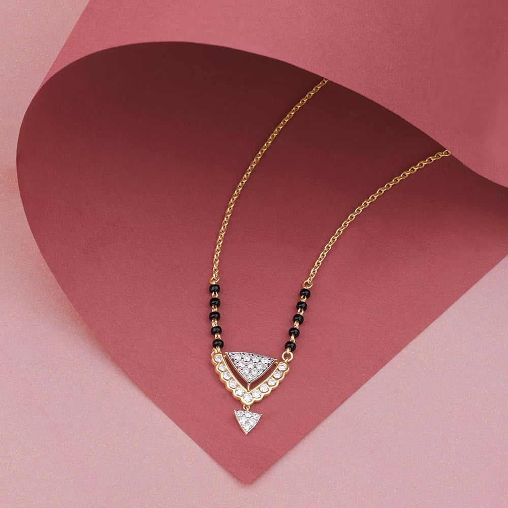 Graceful Geometric Diamond Mangalsutra