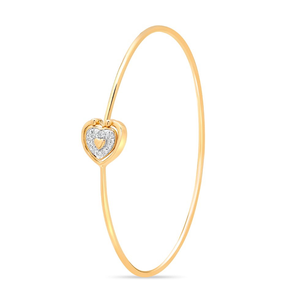 14KT Yellow Gold Little Joys Diamond Bangle,,hi-res thumbnail 2