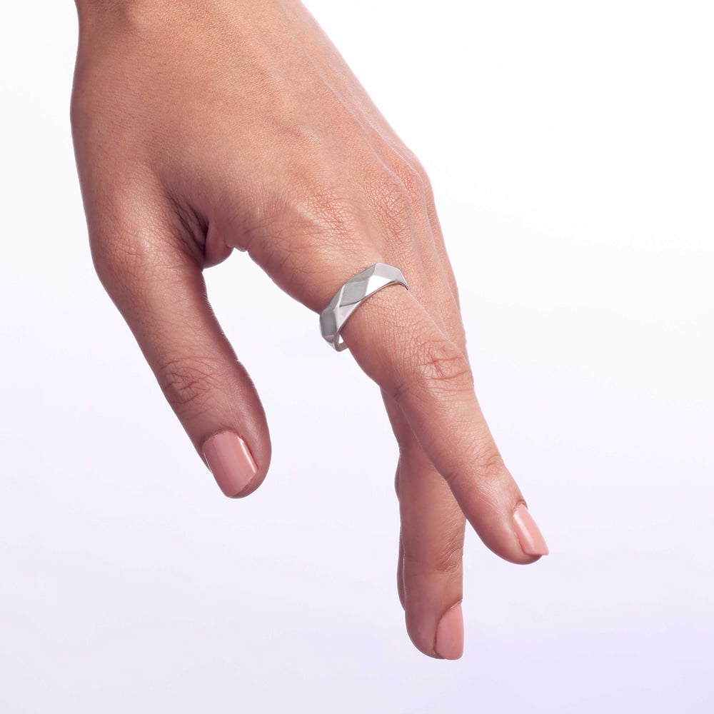Refined Ridge Silver Ring,,hi-res thumbnail 2