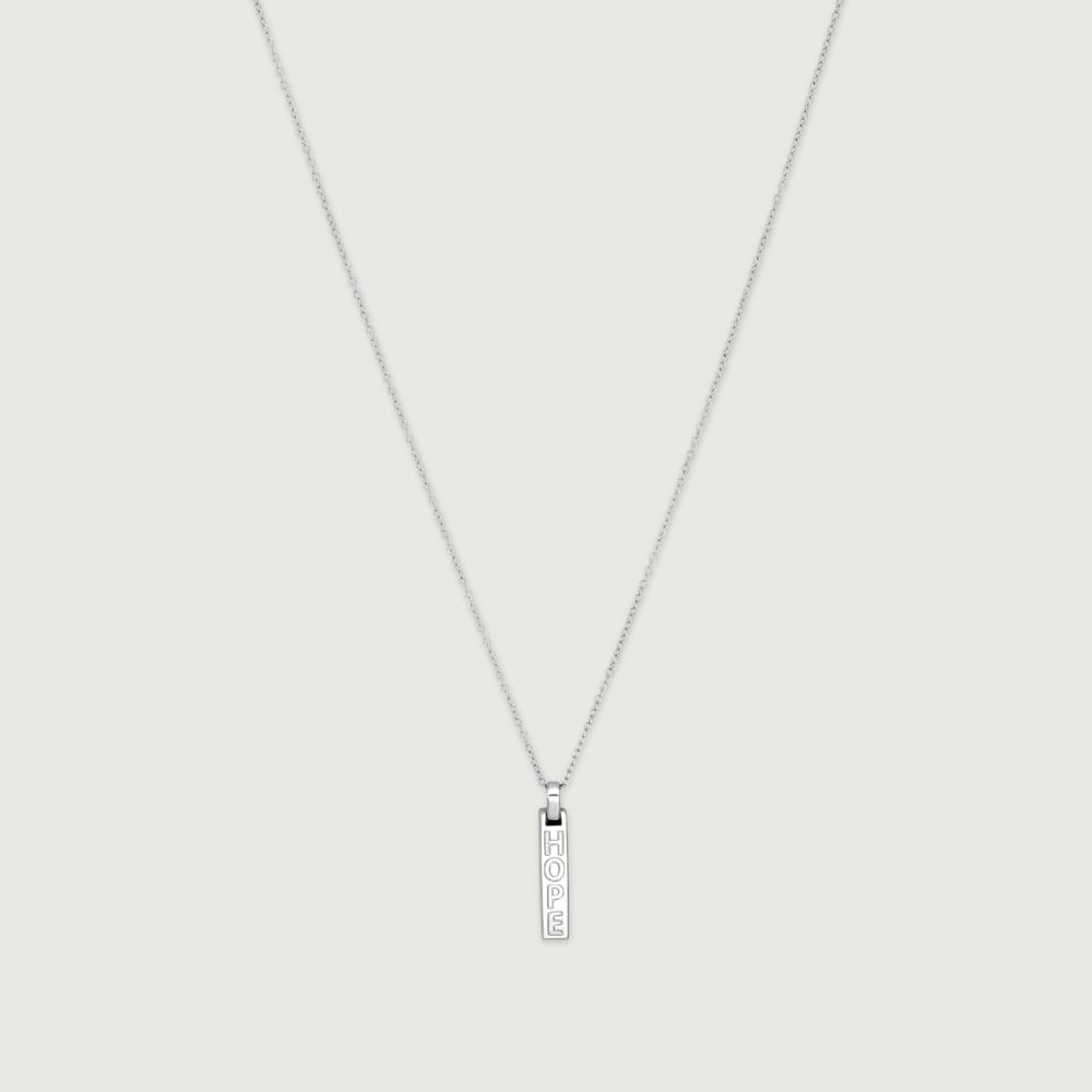 Hope Bar Silver Necklace,,hi-res thumbnail 4