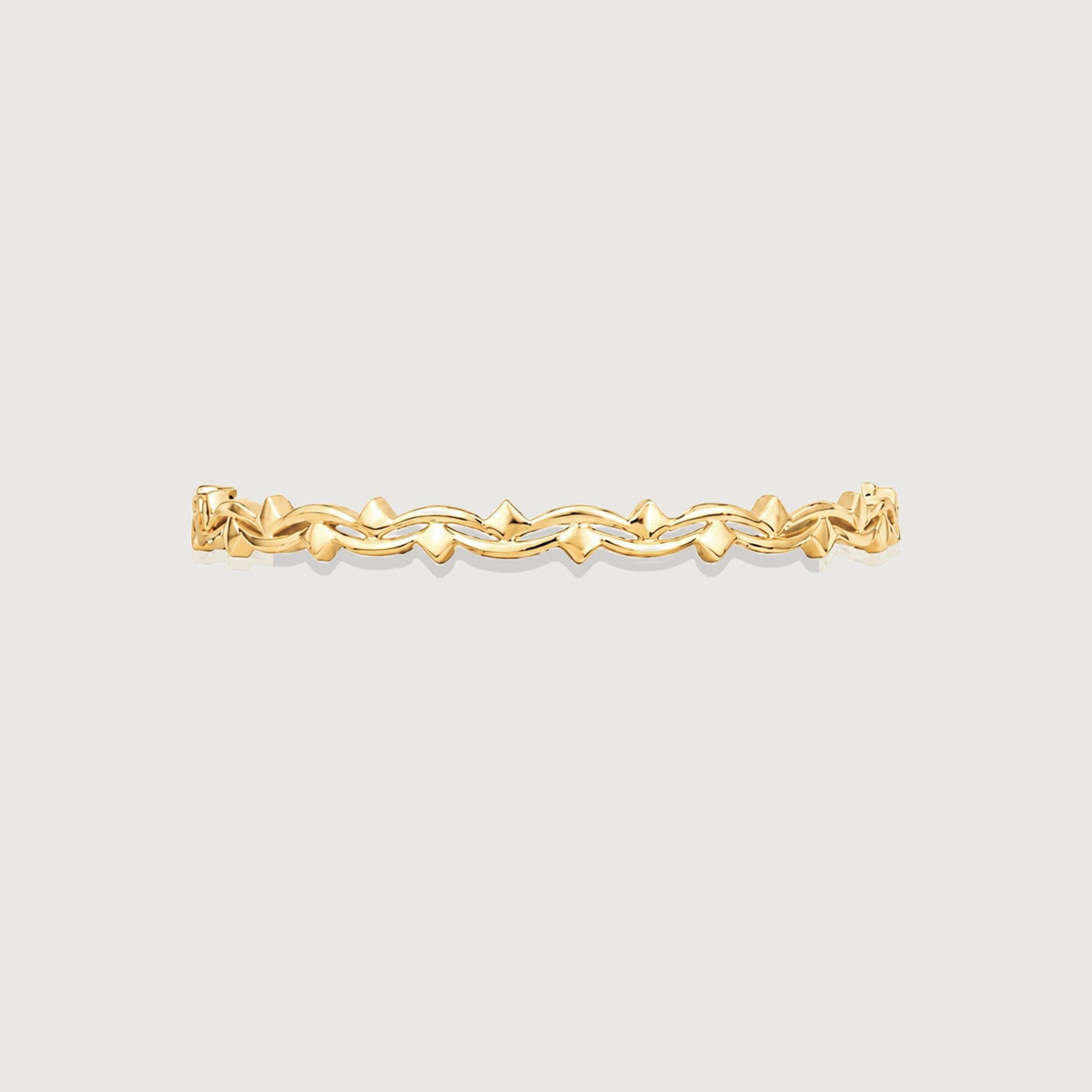 Fluid Weave Gold Bangle