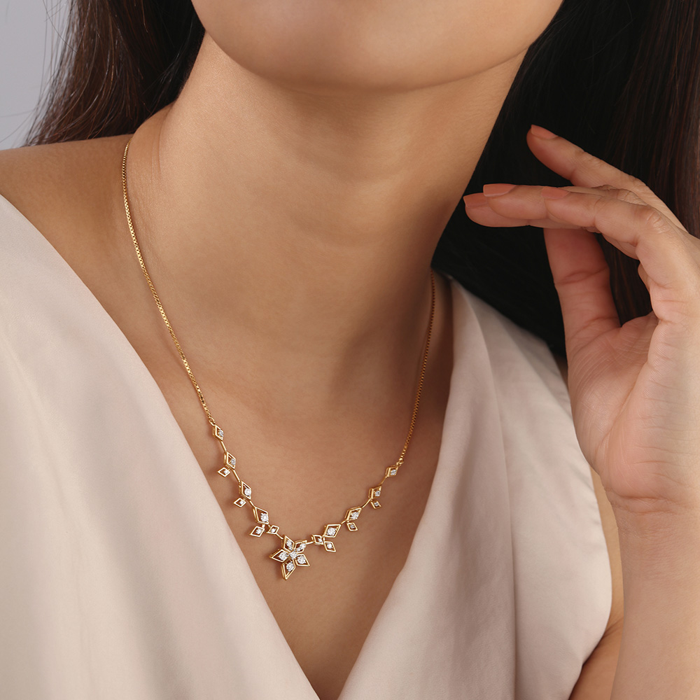 Optimistic Radiance 14KT Diamond Necklace,,hi-res thumbnail 2
