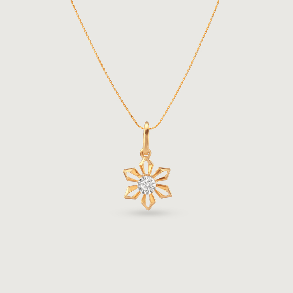 Whimsy Daisy Diamond Pendant,,hi-res thumbnail 3