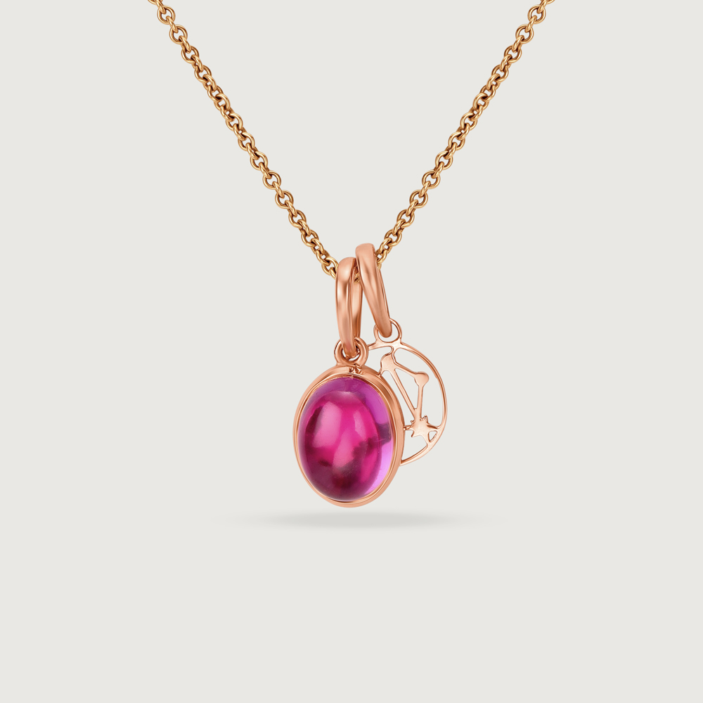 Charming 14kt Libra Birthstone Gold Pendant,,hi-res thumbnail 4