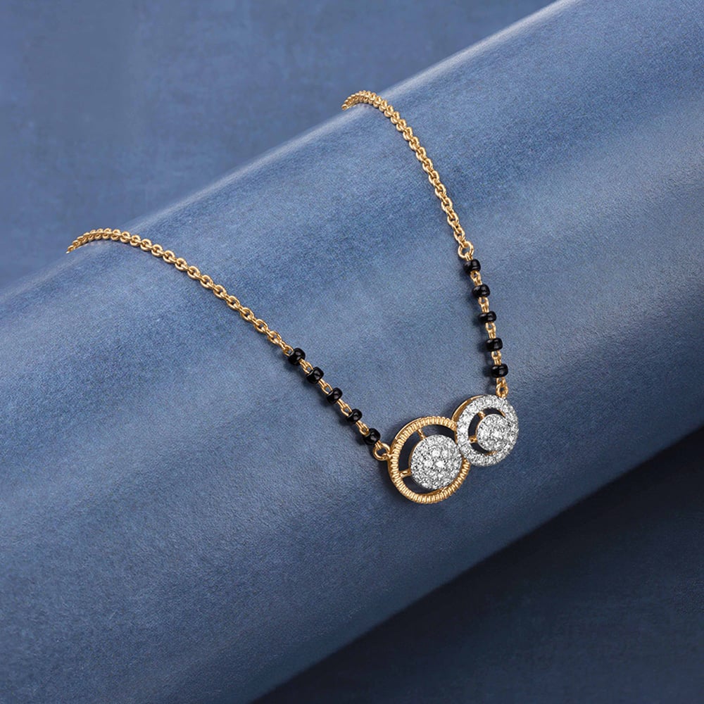 Timeless Interlinked Diamond Mangalsutra