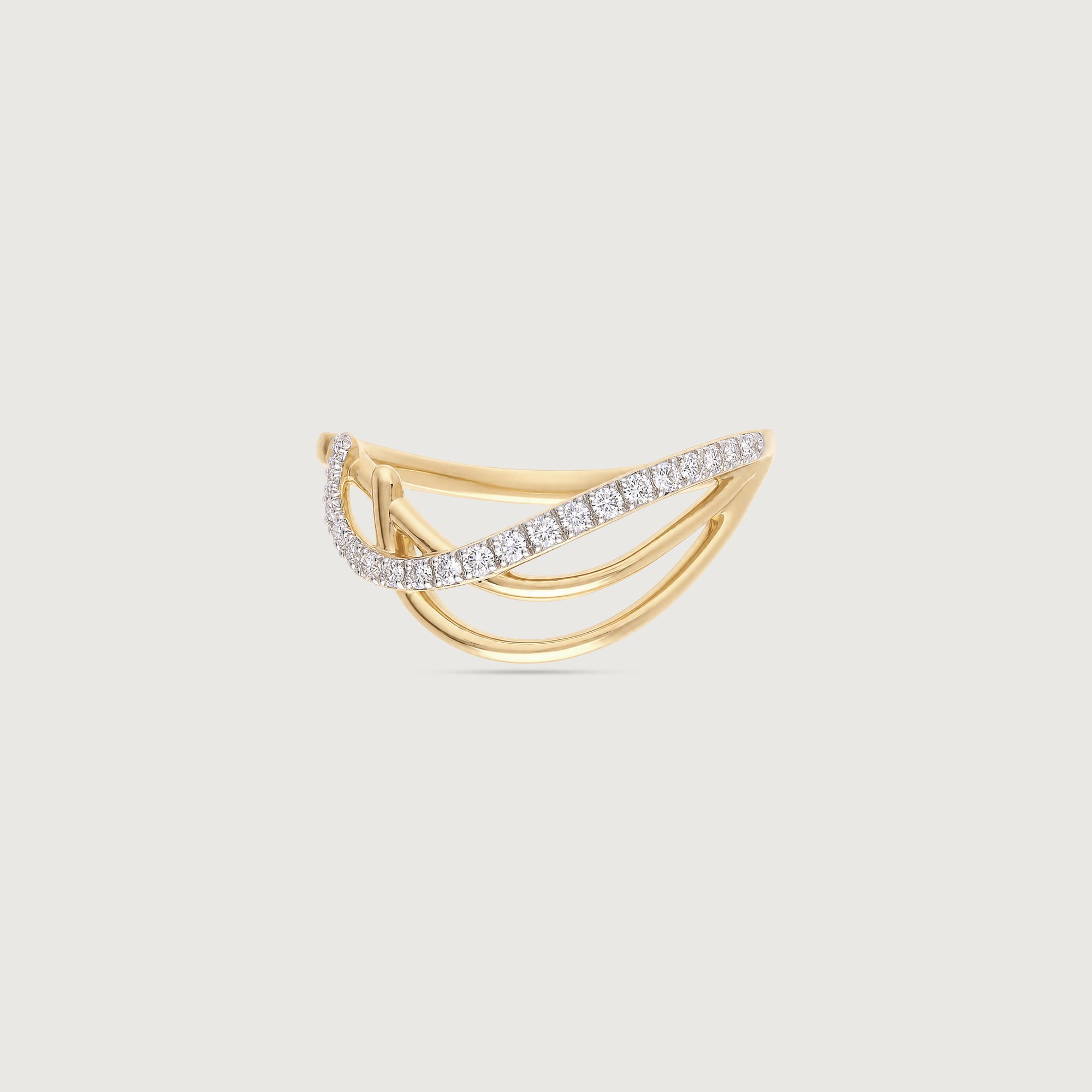 Fluid Poise Diamond Ring