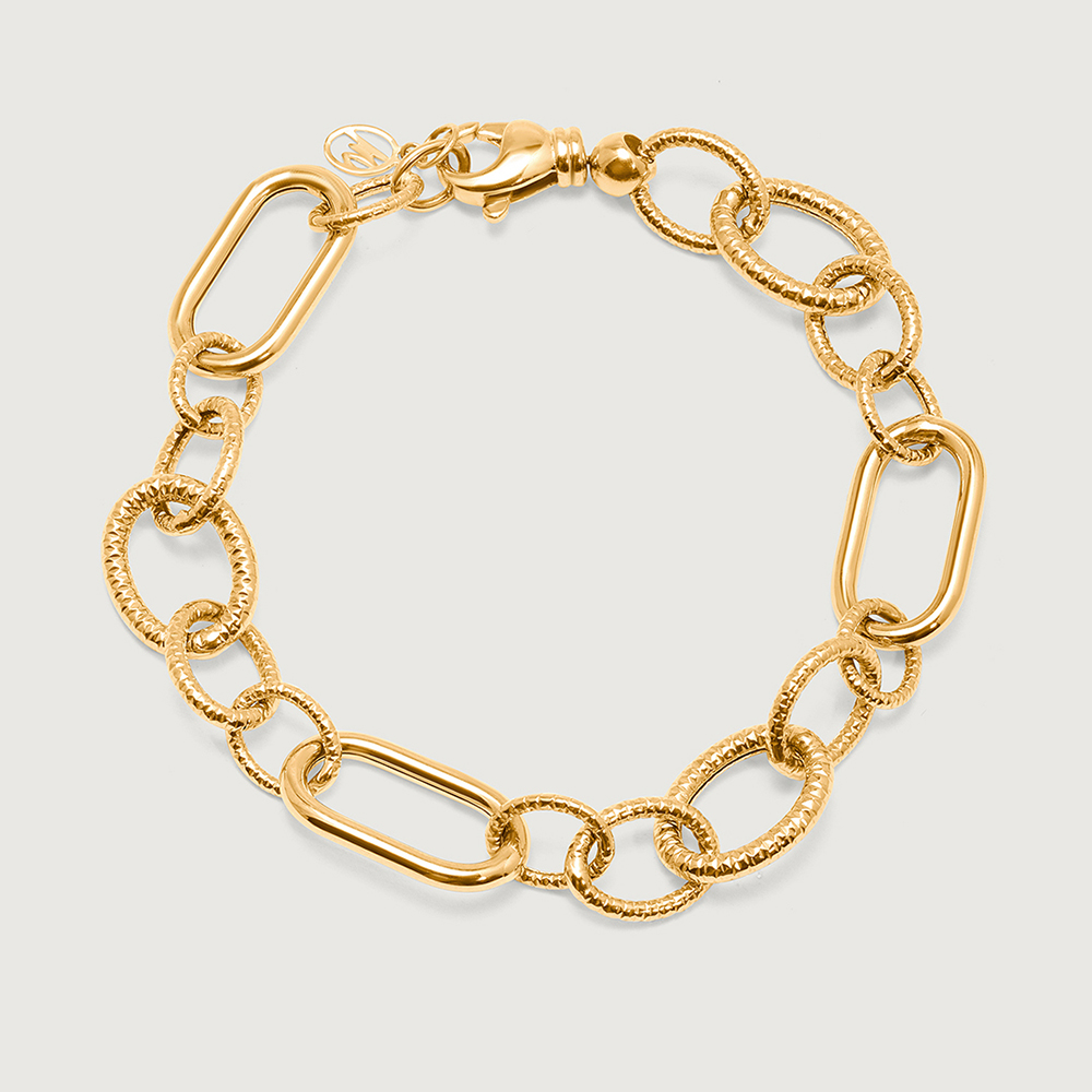 Chunky Charisma 18KT Gold Bracelet,,hi-res thumbnail 3