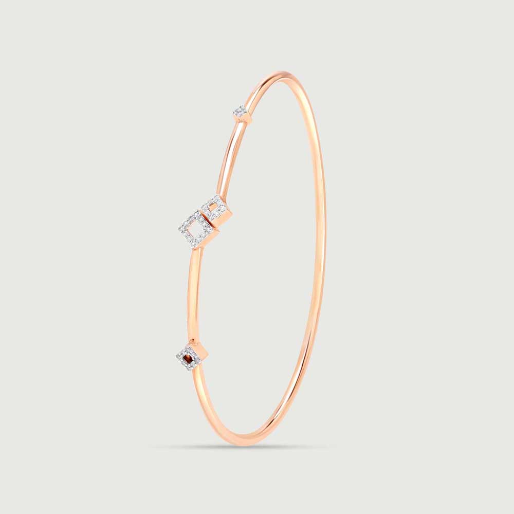 Edgy Glimmer Diamond Bangle,,hi-res thumbnail 4