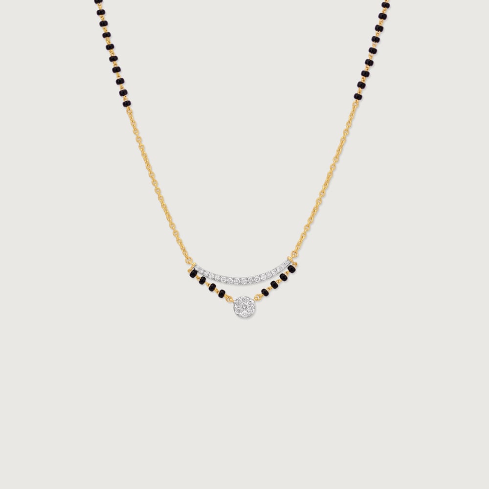 Sleek Orbit Diamond Mangalsutra,,hi-res thumbnail 3