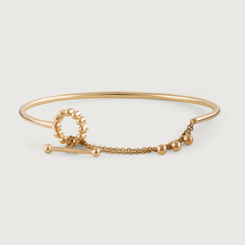 Jingling Spheres Gold Bangle,,hi-res thumbnail 3