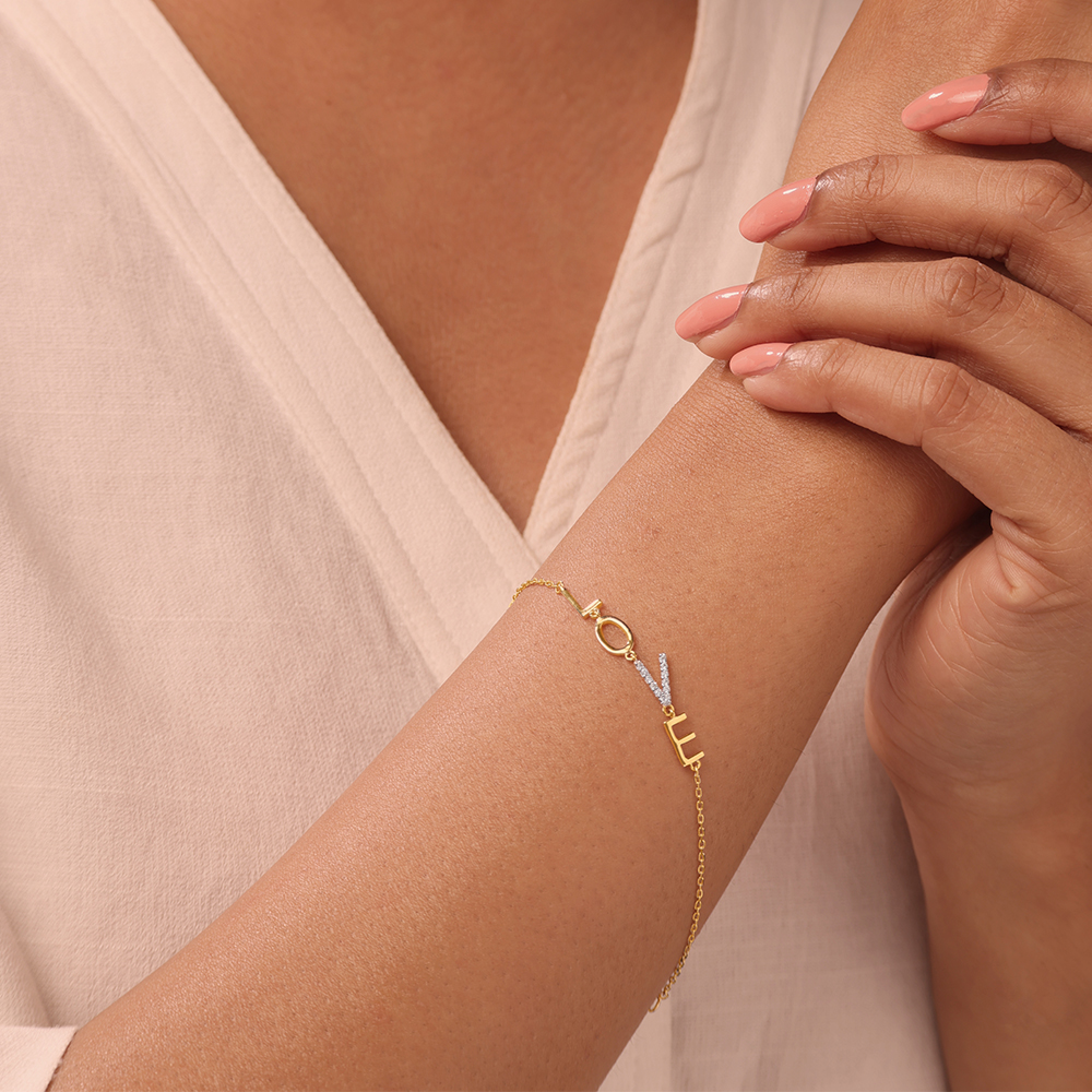 Cupid Charm 14KT Gold & Diamond Bracelet,,hi-res thumbnail 2