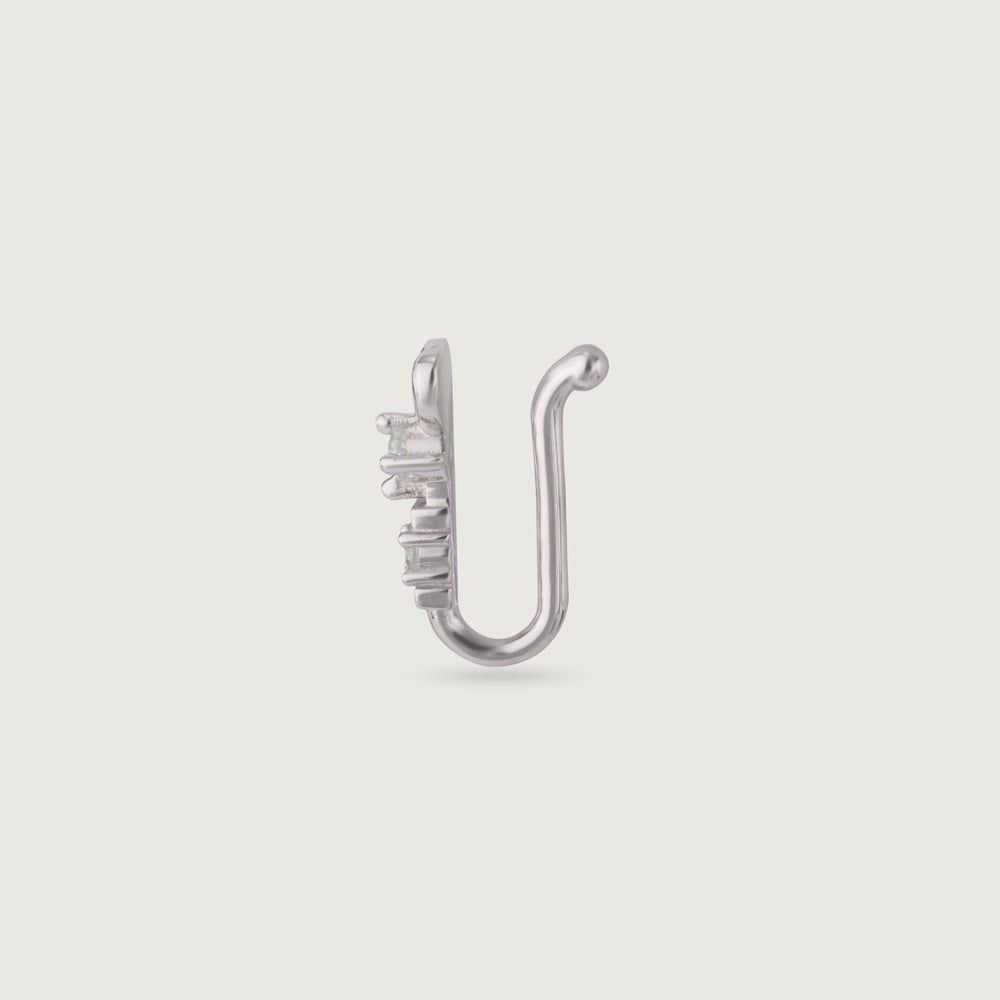 Cute Gleam Silver Nose Pin,,hi-res thumbnail 5