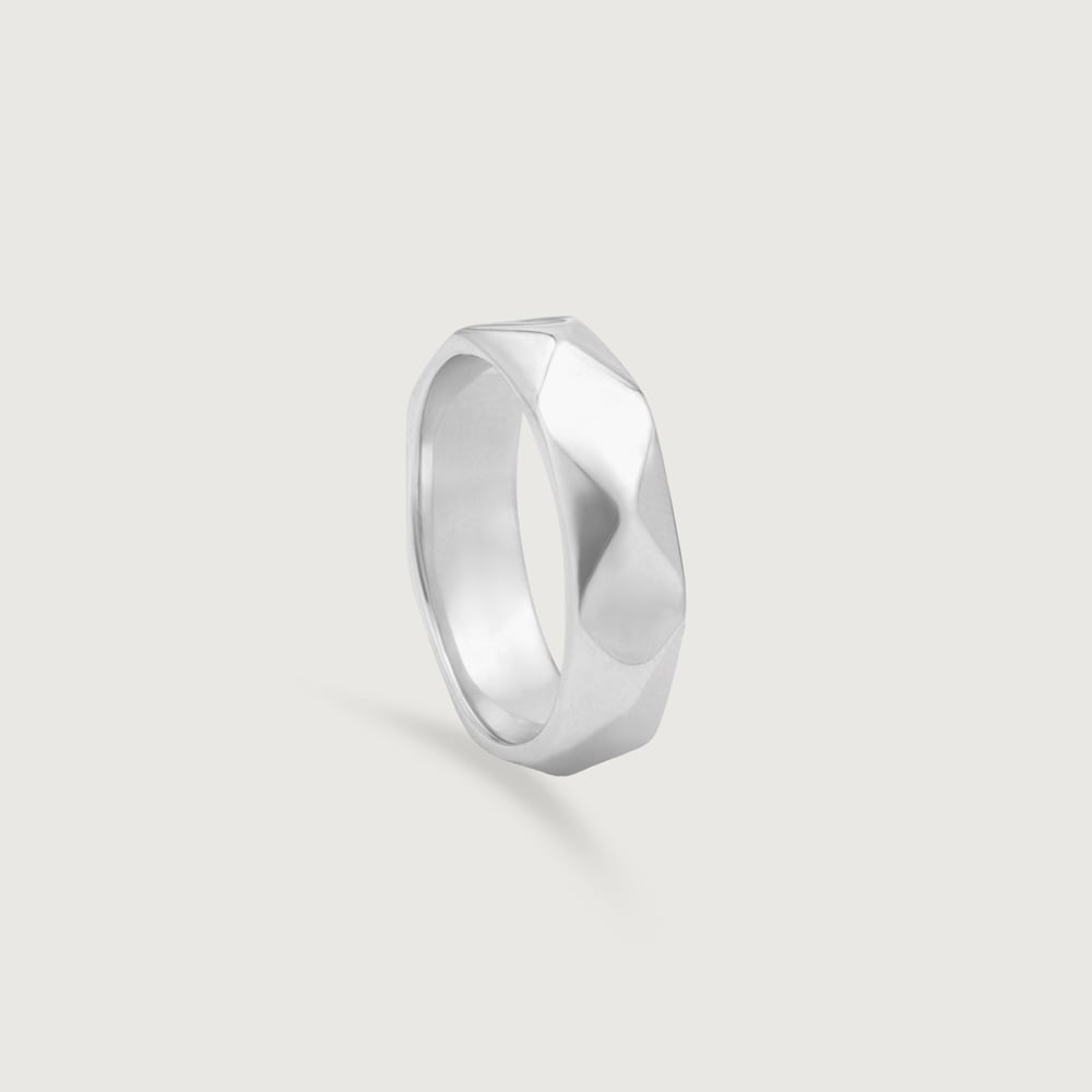 Sleek Frame Silver Ring,,hi-res thumbnail 3