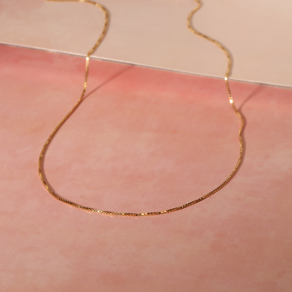 Buy Sleek 14KT Yellow Gold Chain Online Mia by Tanishq