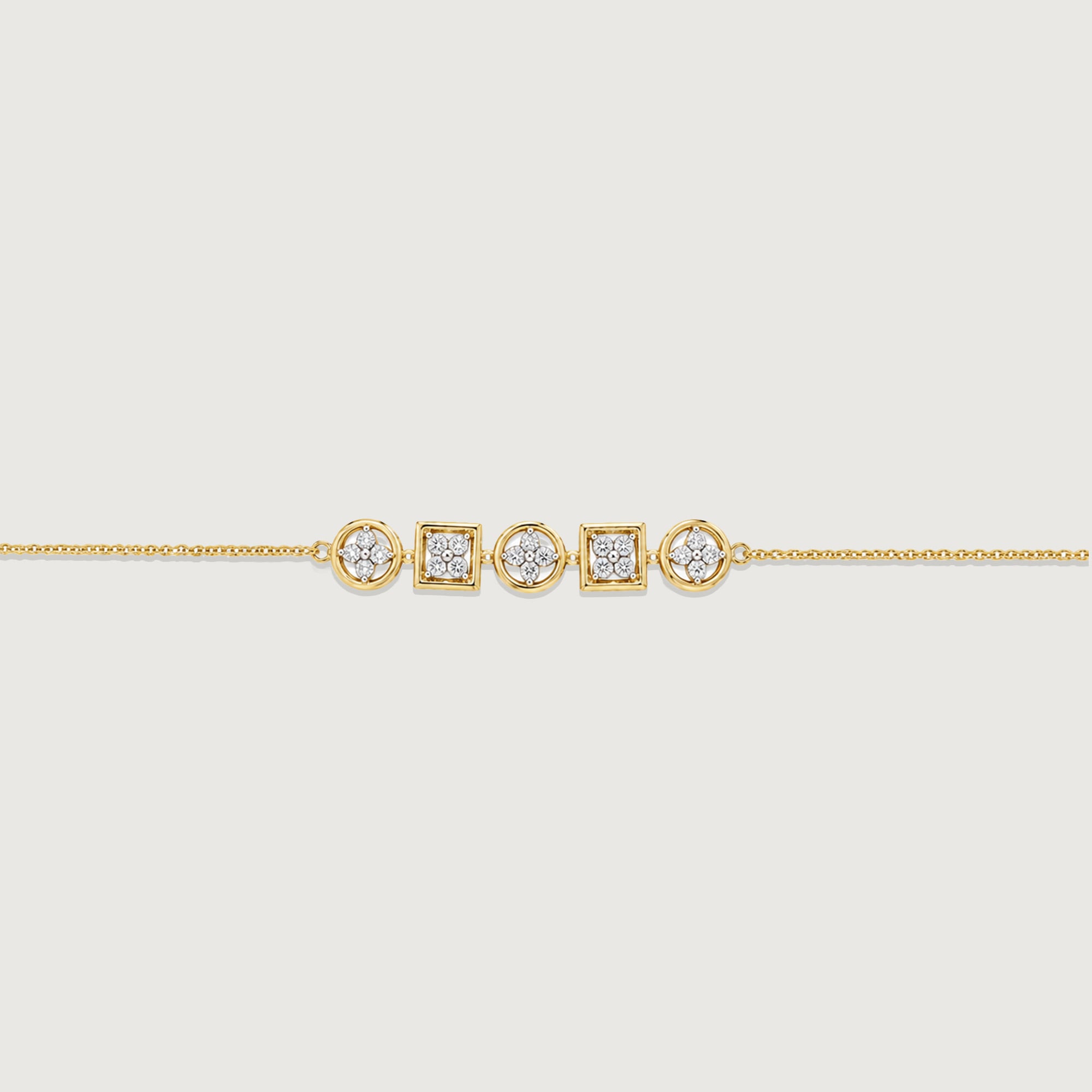 Geometric Rhythm Diamond Bracelet