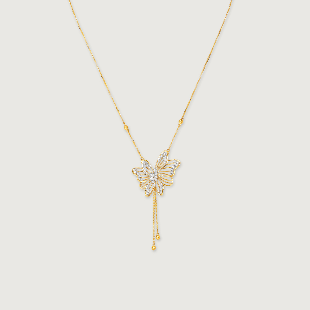 Butterfly Whispers Diamond Necklace,,hi-res thumbnail 4