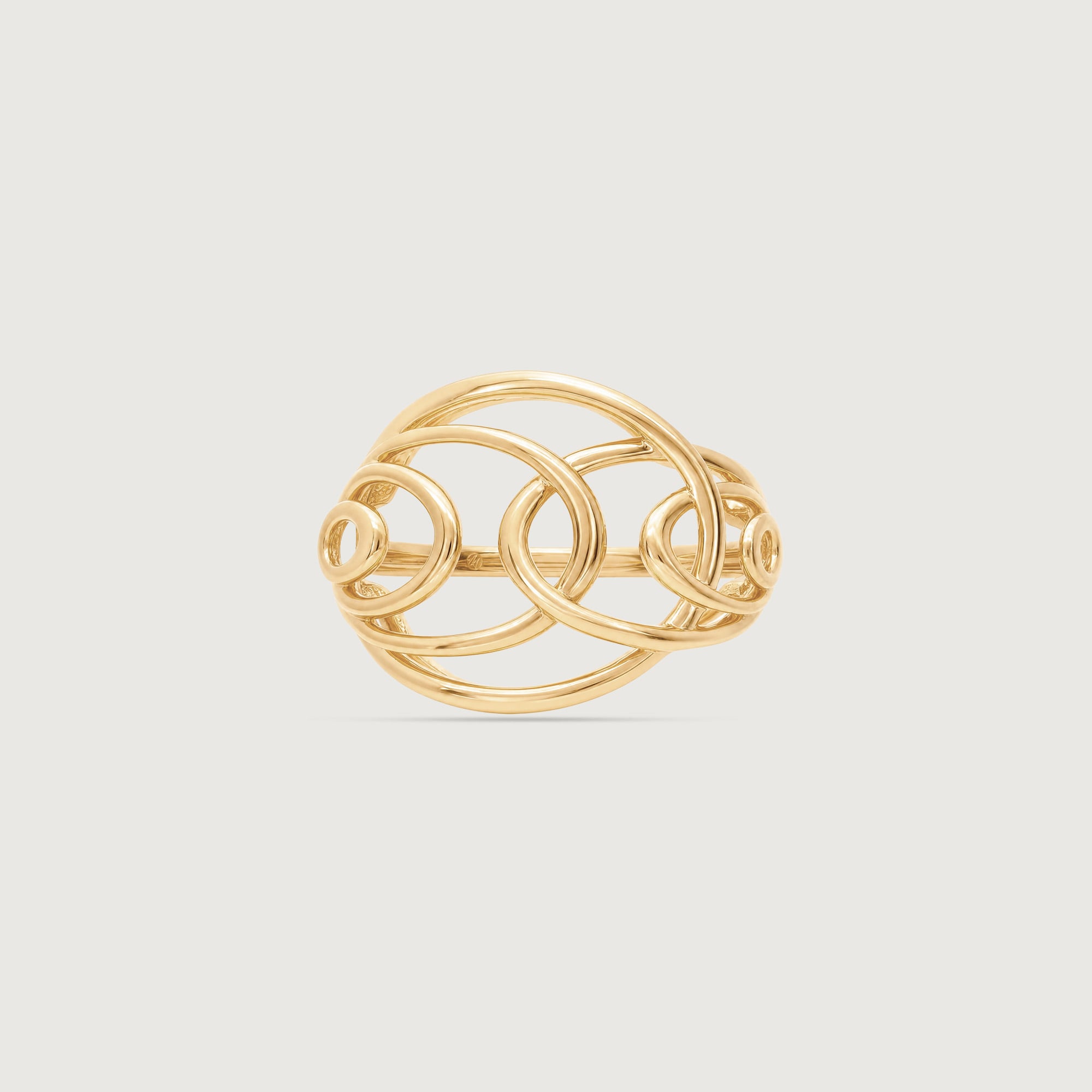 Rippling Harmony Gold Ring