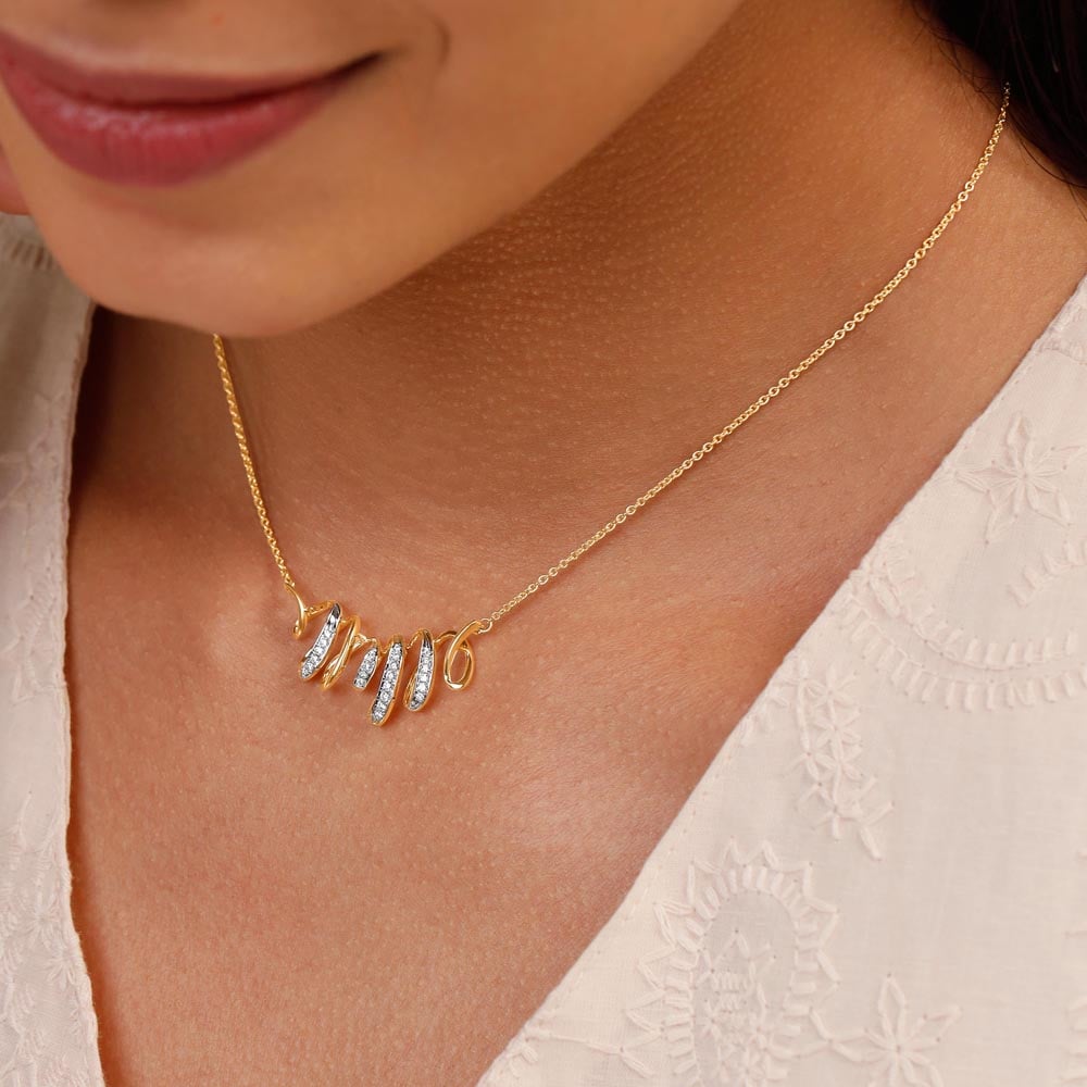 Graceful Flow Diamond Necklace,,hi-res thumbnail 2