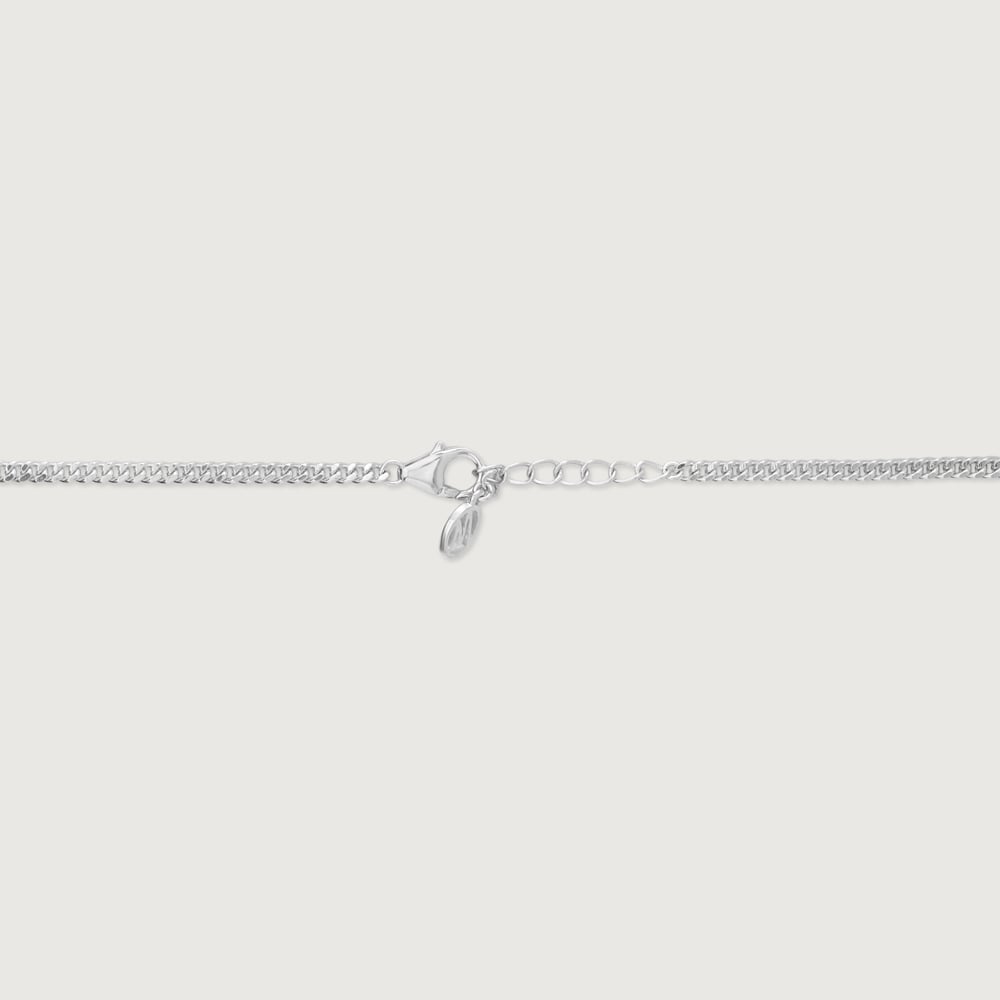 Polished Edge Silver Necklace,,hi-res thumbnail 5